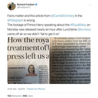 Richard Frediani calls out Camilla Tominey