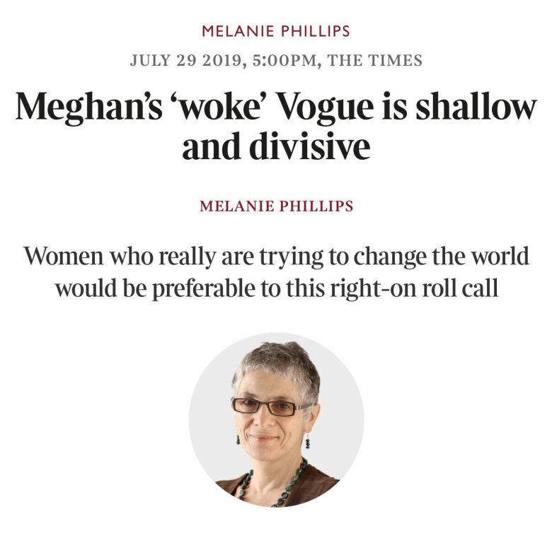 Melanie Phillips claims Meghan Vogue issue is divisive