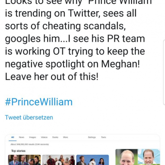 prince william affair as distraction