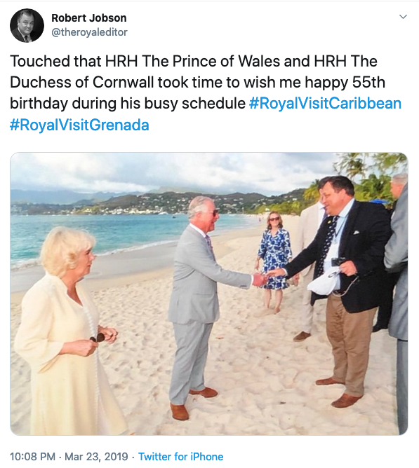 prince charles wishes robert jobson happy birthday