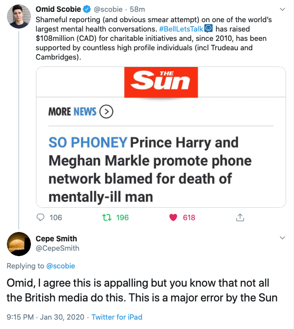 The Sun attacks Harry and Meghan