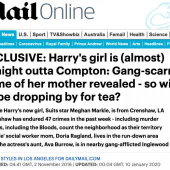 Daily Mail Meghan Markle Compton