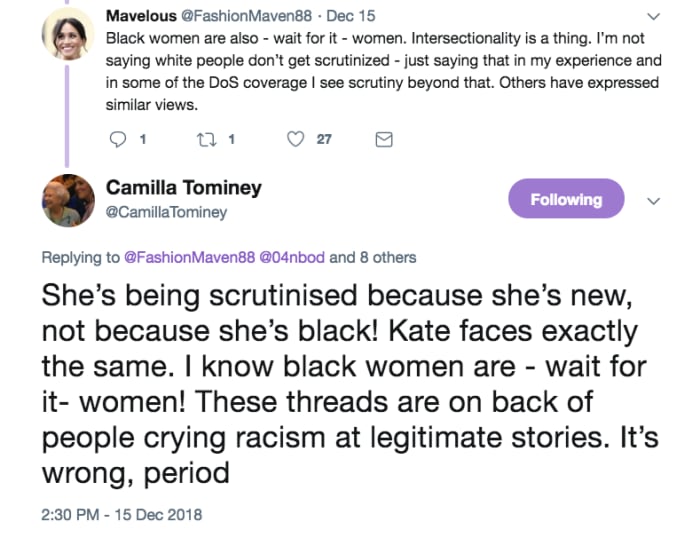 Camilla Tominey racism