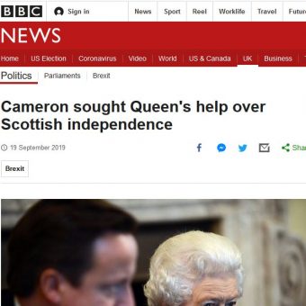 Queen Helped PM with Scottish Independence